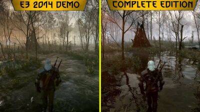 Улучшенную версию The Witcher 3 сравнили с демоверсией на E3 2014 - playground.ru