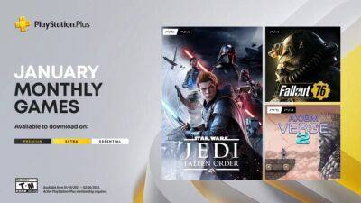 В PlayStation Plus на январь 2023 добавят Axiom Verge 2, Fallout 76 и Star Wars Jedi: Fallen Order - lvgames.info