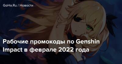 Рабочие промокоды по Genshin Impact в феврале 2022 года - goha.ru