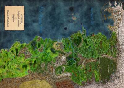 Фанат нарисовал огромнейшую детализированную карту всего "Континента" из Ведьмака - playground.ru