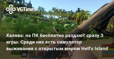 Халява: на ПК бесплатно раздают сразу 3 игры. Среди них есть симулятор выживания с открытым миром Hell's Island - vgtimes.ru - Россия