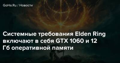 Системные требования Elden Ring включают в себя GTX 1060 и 12 Гб оперативной памяти - goha.ru
