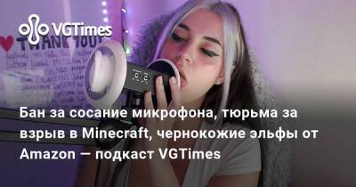 Бан за сосание микрофона, тюрьма за взрыв в Minecraft, чернокожие эльфы от Amazon — подкаст VGTimes - vgtimes.ru
