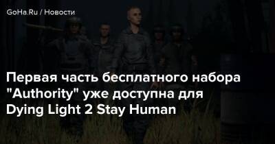 Первая часть бесплатного набора “Authority” уже доступна для Dying Light 2 Stay Human - goha.ru