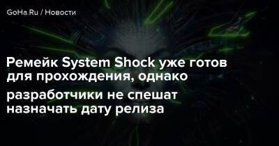 Ремейк System Shock уже готов для прохождения, однако разработчики не спешат назначать дату релиза - goha.ru