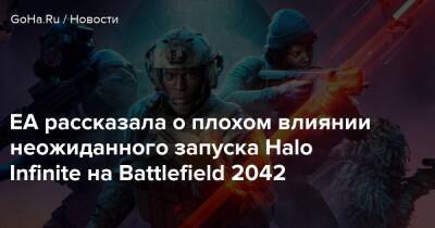 Томас Хендерсон - Эндрю Уилсон - Мила Лора - ЕА рассказала о плохом влиянии неожиданного запуска мультиплеера Halo Infinite на Battlefield 2042 - goha.ru