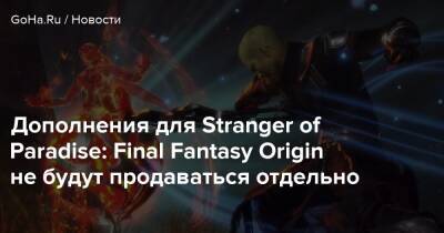 Дополнения для Stranger of Paradise: Final Fantasy Origin не будут продаваться отдельно - goha.ru