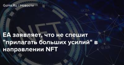 Эндрю Уилсон - EA заявляет, что не спешит "прилагать больших усилий" в направлении NFT - goha.ru