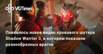 В новом геймплее кровавого шутера Shadow Warrior 3 показали «Драконье гнездо» и разнообразных врагов - vgtimes.ru - Россия