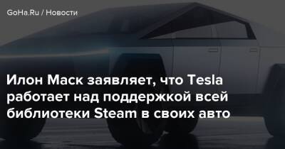 Илон Маск - Илон Маск заявляет, что Tesla работает над поддержкой всей библиотеки Steam в своих авто - goha.ru