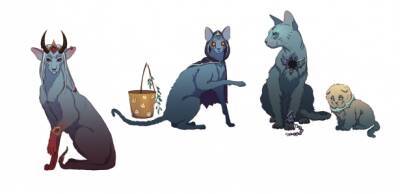 Персонажи Shadowlands как котики на рисунках Mothka - noob-club.ru