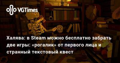 Халява: в Steam можно бесплатно забрать две игры: «рогалик» от первого лица и странный текстовый квест - vgtimes.ru