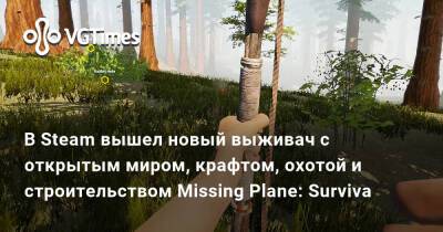 В Steam вышел новый выживач с открытым миром, крафтом, охотой и строительством Missing Plane: Surviva - vgtimes.ru