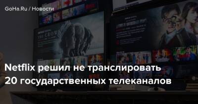 Netflix решил не транслировать 20 государственных телеканалов - goha.ru - Россия