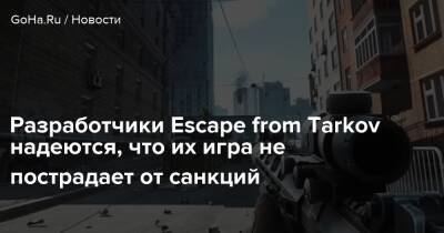 Разработчики Escape from Tarkov надеются, что их игра не пострадает от санкций - goha.ru - Россия - Украина - Белоруссия