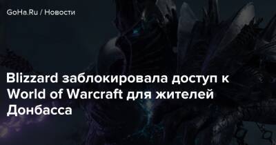 Blizzard заблокировала доступ к World of Warcraft для жителей Донбасса - goha.ru - Сша - Россия - Снг - Украина - республика Крым - Днр - Лнр