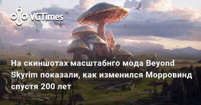На скиншотах масштабного мода Beyond Skyrim показали, как изменился Морровинд спустя 200 лет - vgtimes.ru - Россия - Skyrim
