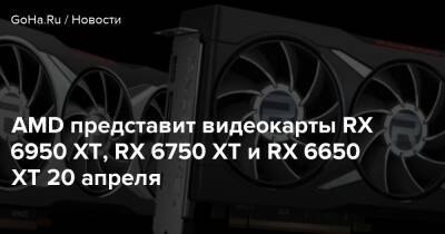 AMD представит видеокарты RX 6950 XT, RX 6750 XT и RX 6650 XT 20 апреля - goha.ru