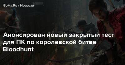 Анонсирован новый закрытый тест для ПК по королевской битве Bloodhunt - goha.ru