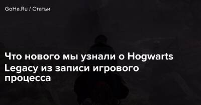 Гарри Поттер - Harry Potter - Что нового мы узнали о Hogwarts Legacy из записи игрового процесса - goha.ru