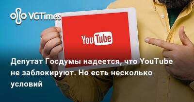 Александр Хинштейн - Депутат Госдумы надеется, что YouTube не заблокируют. Но есть несколько условий - vgtimes.ru - Россия - Днр - Лнр