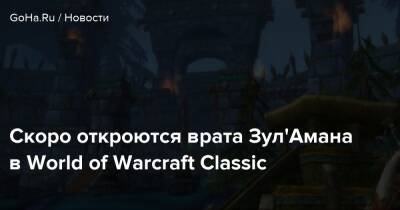 Скоро распахнутся врата Зул'Амана в World of Warcraft Classic - goha.ru