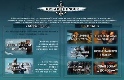 Dread Hunger - План: 2022 - wargm.ru