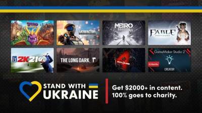 Humble Bundle внушительными темпами продаёт наборы Stand With Ukraine. Деньги пойдут на помощь Украине - gametech.ru - Париж - Украина