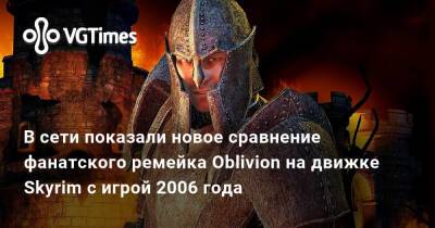 В сети показали новое сравнение фанатского ремейка Oblivion на движке Skyrim с игрой 2006 года - vgtimes.ru