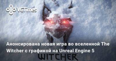 Анонсирована новая игра во вселенной The Witcher с графикой на Unreal Engine 5 - vgtimes.ru