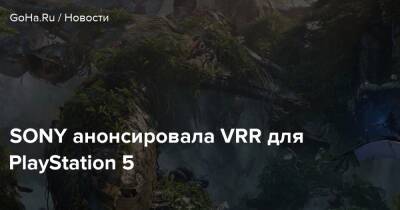 SONY анонсировала VRR для PlayStation 5 - goha.ru