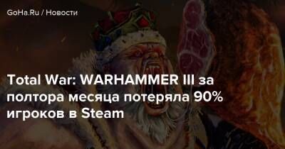 Total War: WARHAMMER III за полтора месяца потеряла 90% игроков в Steam - goha.ru