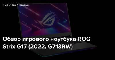 Обзор игрового ноутбука ROG Strix G17 (2022, G713RW) - goha.ru - Россия