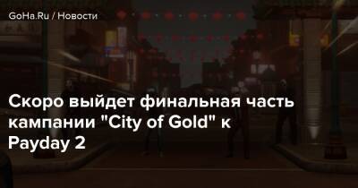 Скоро выйдет финальная часть кампании “City of Gold” к Payday 2 - goha.ru - state Texas