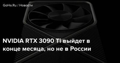 NVIDIA RTX 3090 Ti выйдет в конце месяца, но не в России - goha.ru - Россия