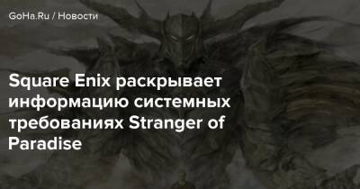 Team Ninja - Square Enix раскрывает информацию системных требованиях Stranger of Paradise - goha.ru