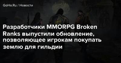 Разработчики MMORPG Broken Ranks выпустили обновление, позволяющее игрокам покупать землю для гильдии - goha.ru
