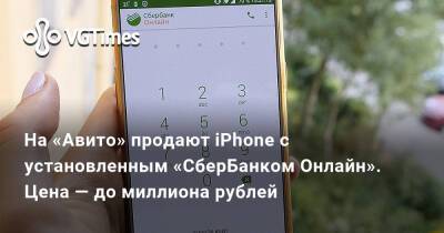 На «Авито» продают iPhone с установленным «СберБанком Онлайн». Цена — до миллиона рублей - vgtimes.ru - Россия