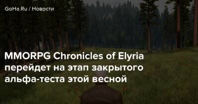 MMORPG Chronicles of Elyria перейдет на этап закрытого альфа-теста этой весной - goha.ru