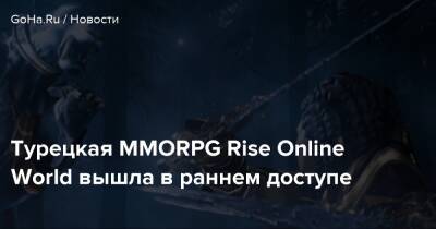 Турецкая MMORPG Rise Online World вышла в раннем доступе - goha.ru