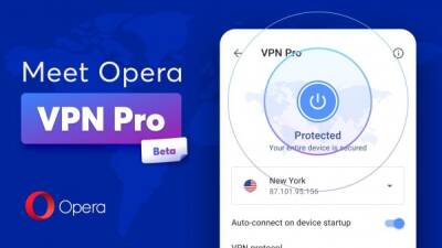 Opera Software выпустила Opera VPN Pro для Android - playground.ru - Сша