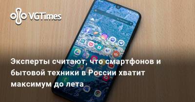 Эксперты считают, что смартфонов и бытовой техники в России хватит максимум до лета - vgtimes.ru - Россия