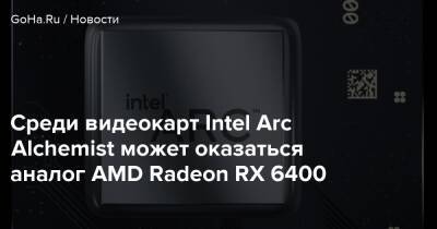 Среди видеокарт Intel Arc Alchemist может оказаться аналог AMD Radeon RX 6400 - goha.ru