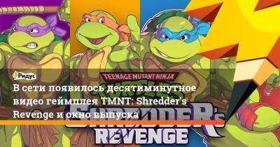 В сети появилось десятиминутное видео геймплея TMNT: Shredder's Revenge и окно выпуска - ridus.ru