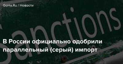 Денис Мантуров - В России официально одобрили параллельный (серый) импорт - goha.ru - Россия