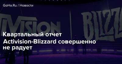 Квартальный отчет Activision-Blizzard совершенно не радует - goha.ru