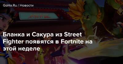 Бланка и Сакура из Street Fighter появятся в Fortnite на этой неделе - goha.ru
