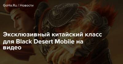 Сунь Укун - Эксклюзивный китайский класс для Black Desert Mobile на видео - goha.ru