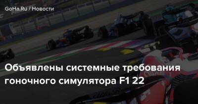 Объявлены системные требования гоночного симулятора F1 22 - goha.ru