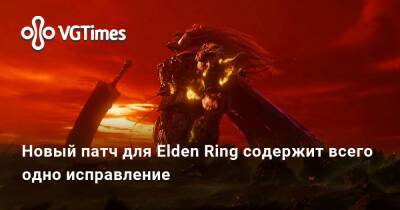 Новый патч для Elden Ring содержит всего одно исправление - vgtimes.ru
